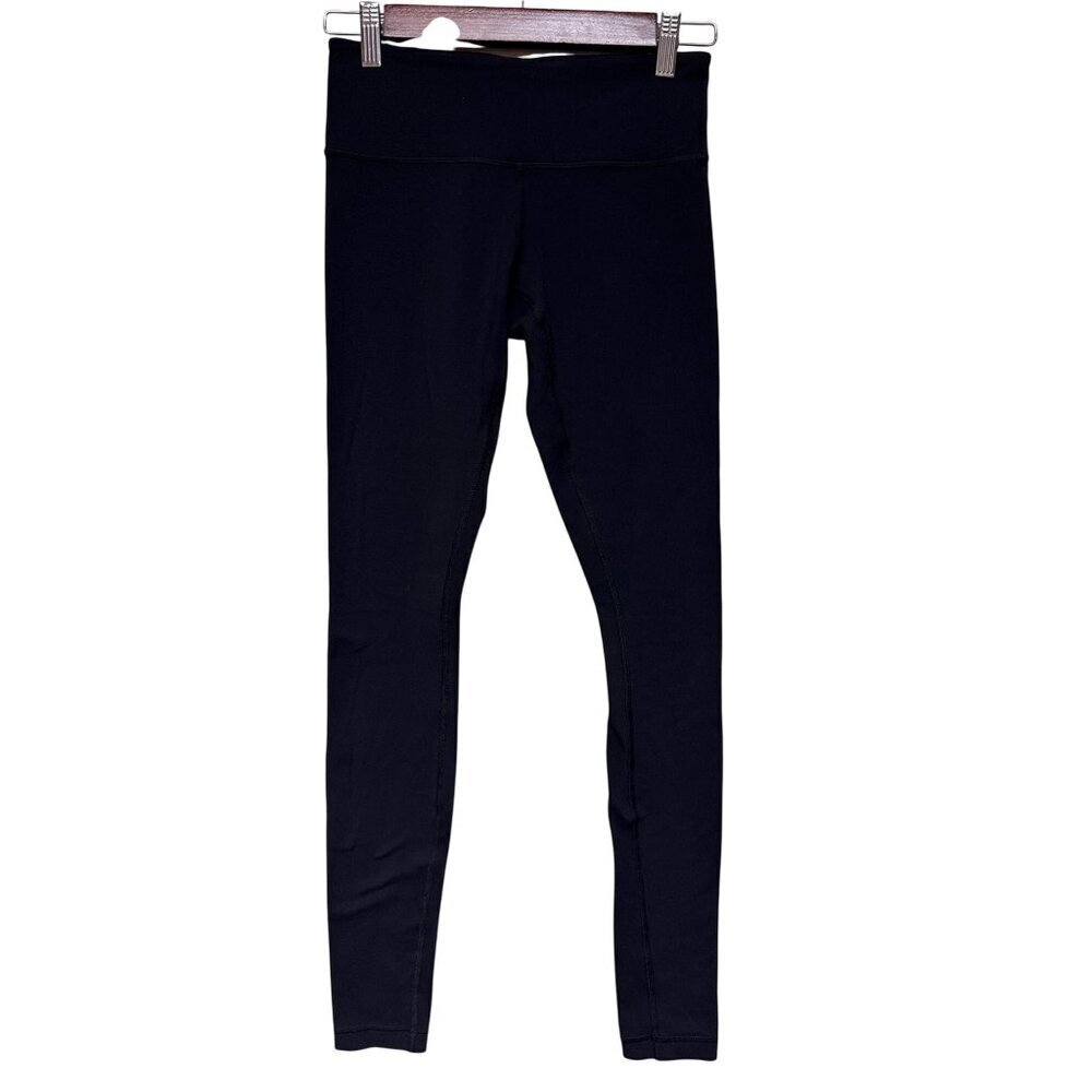 Lululemon Women's Leggings Black Pull On Running Yoga Athleisure Athletic Size 4